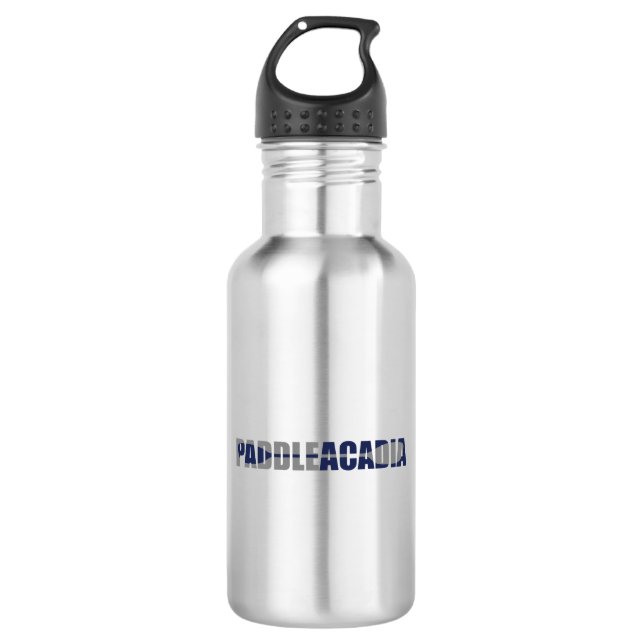 Paddle Acadia National Park Kayaking Maine Stainless Steel Water Bottle (Front)