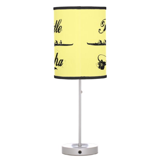 Paddle Aloha Table Lamp (Back)