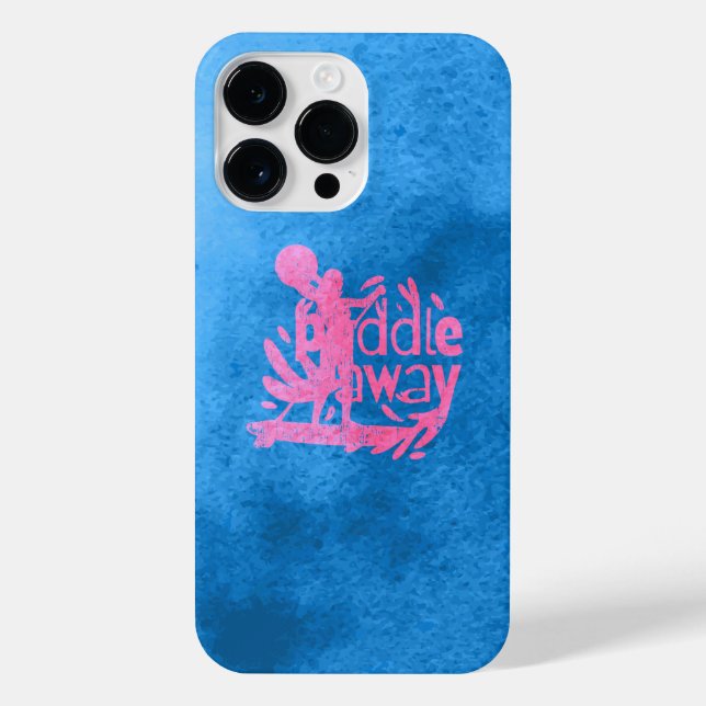 Paddle Away — Just a Girl Who Loves Paddleboarding iPhone Case (Back)