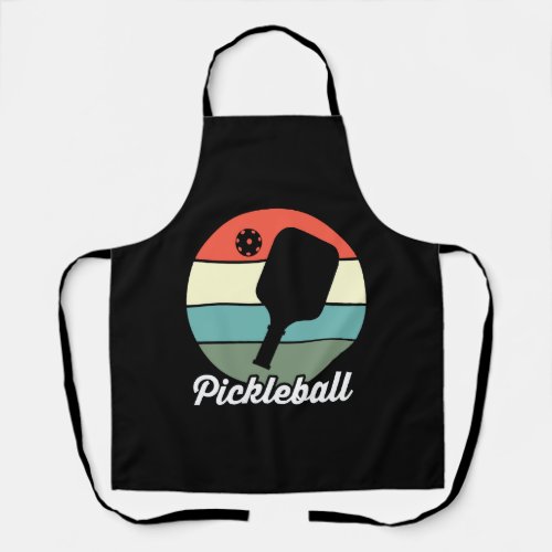 Paddle Ball Pickleball Retro Pickle Ball Apron