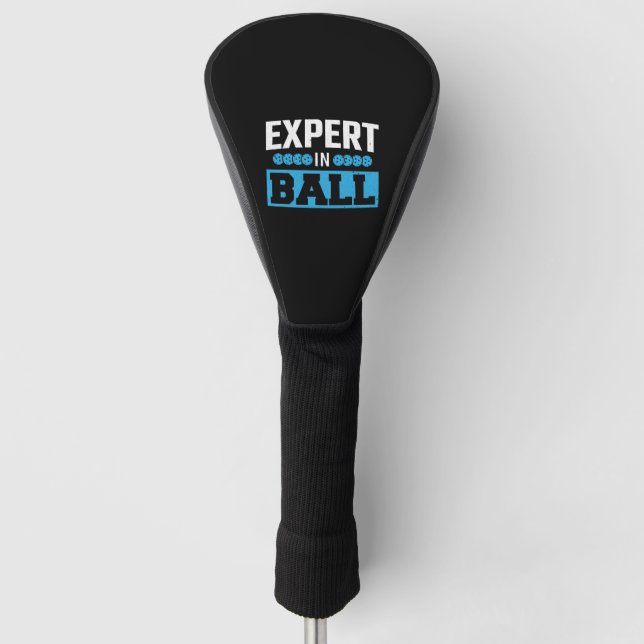 Paddle Ball Player Expert In Ball Pickleball Golf Head Cover (Front)