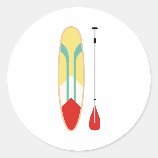 Paddle Board Classic Round Sticker (Front)