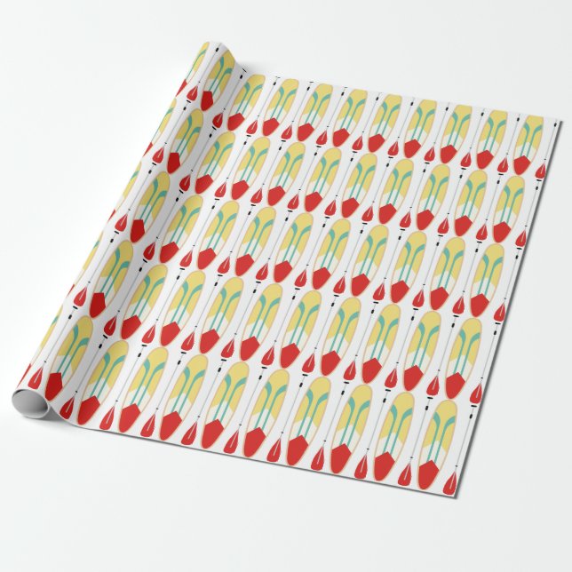 Paddle Board Wrapping Paper (Unrolled)