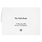 Paddle boarders at sunset in Maui Cards (Back Horizontal)