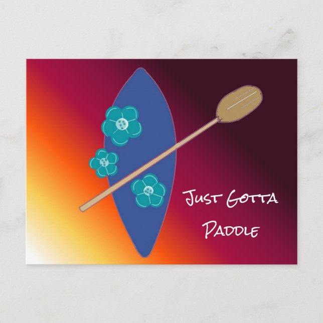 Paddle Boarding Postcard (Front)