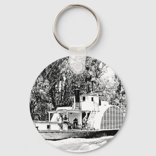 Paddle Boat on Murray River Victoria Keychain