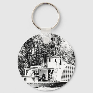 Paddle Boat on Murray River Victoria Keychain