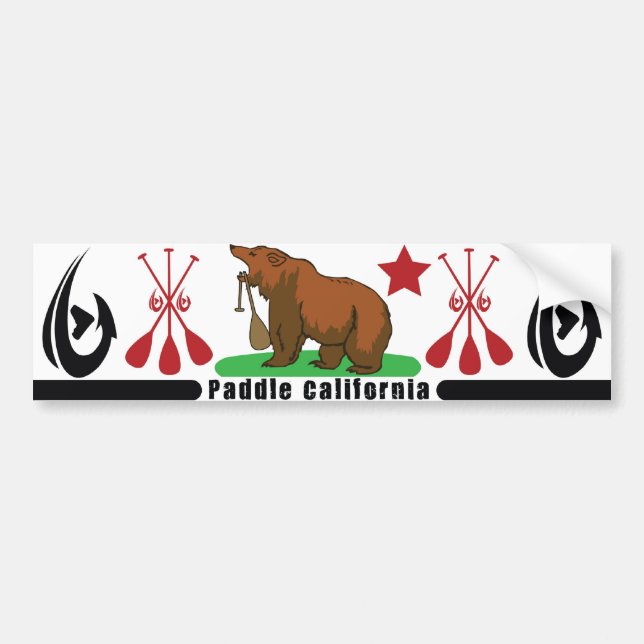 Paddle California Bumper Sticker (Front)