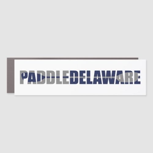 Paddle Delaware Kayaking Car Magnet