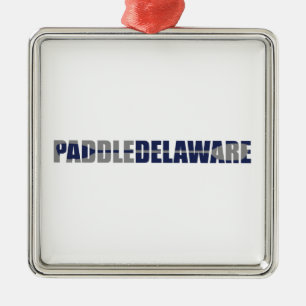 Paddle Delaware Kayaking Metal Ornament