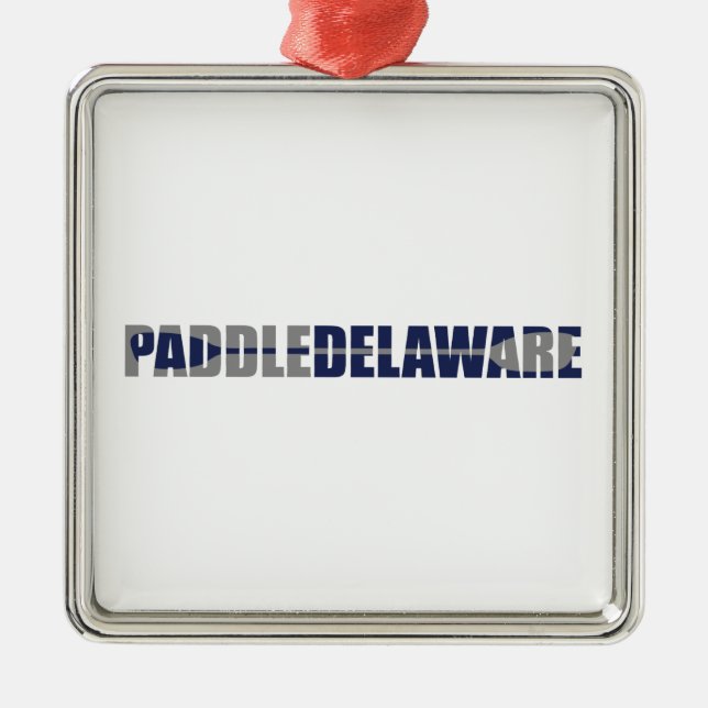 Paddle Delaware Kayaking Metal Ornament (Front)