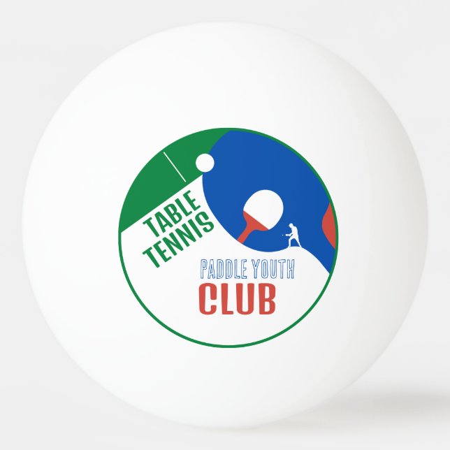 Paddle Design, Table Tennis Club,  Ping Pong Ball (Back)