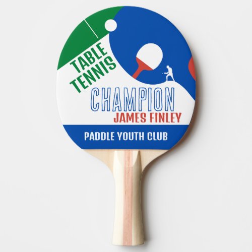 Paddle Design Table Tennis PlayerClub Paddle