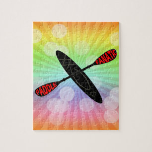 PADDLE FANATIC - KAYAK LOGO JIGSAW PUZZLE
