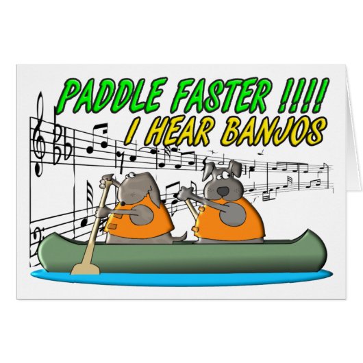 Paddle Faster !!!! Cards (Front Horizontal)