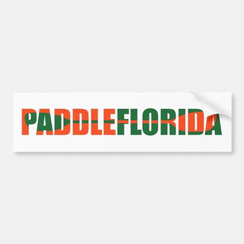 Paddle Florida Kayaking Bumper Sticker