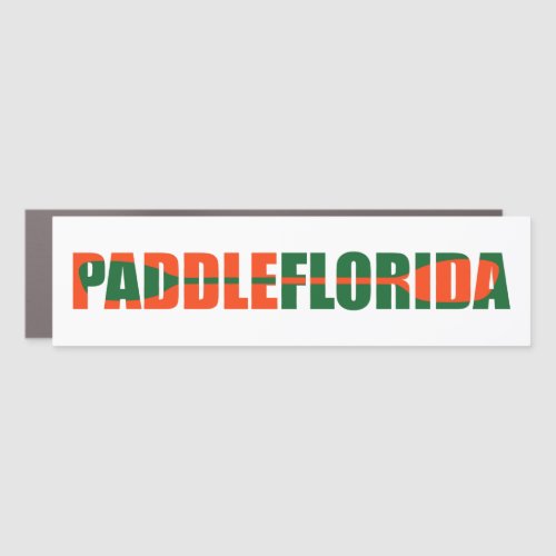 Paddle Florida Kayaking Car Magnet