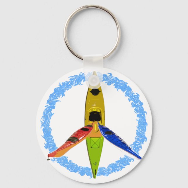 PADDLE FOR PEACE KEYCHAIN (Front)