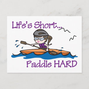 Paddle Hard Postcard