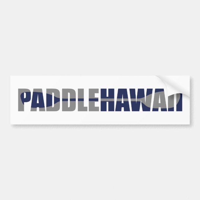 Paddle Hawaii Kayaking Bumper Sticker (Front)