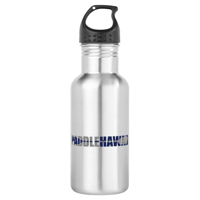 Paddle Hawaii Kayaking Stainless Steel Water Bottle (Front)
