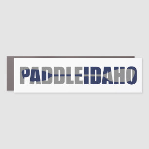 Paddle Idaho Kayaking Car Magnet