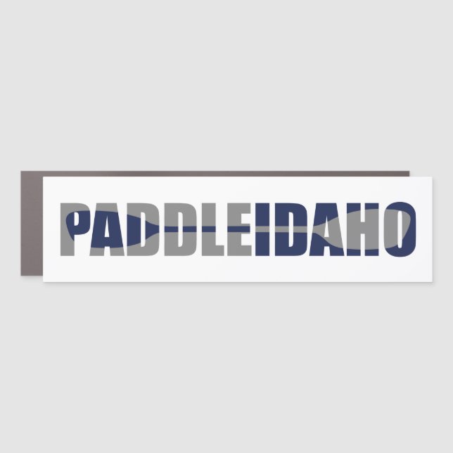 Paddle Idaho Kayaking Car Magnet (Front)