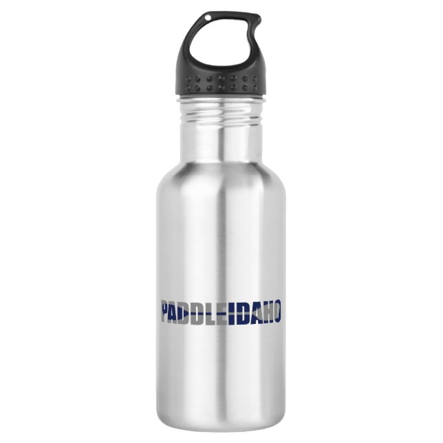 Paddle Idaho Kayaking Stainless Steel Water Bottle (Front)