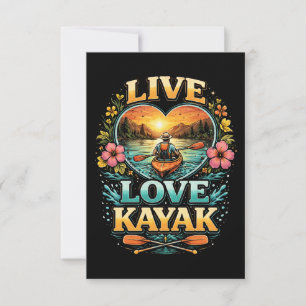 Paddle Into the Sunset Thank You Card
