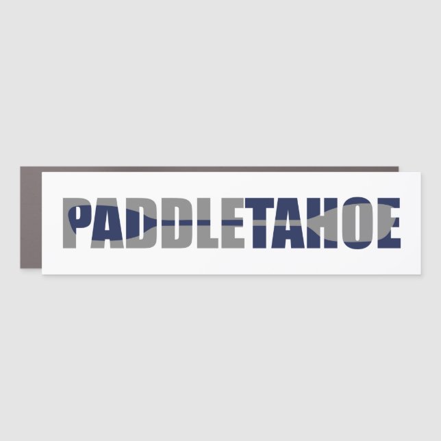 Paddle Lake Tahoe Kayaking Car Magnet (Front)