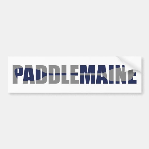 Paddle Maine Kayaking Bumper Sticker