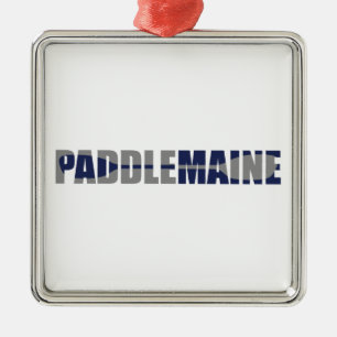 Paddle Maine Kayaking Metal Ornament