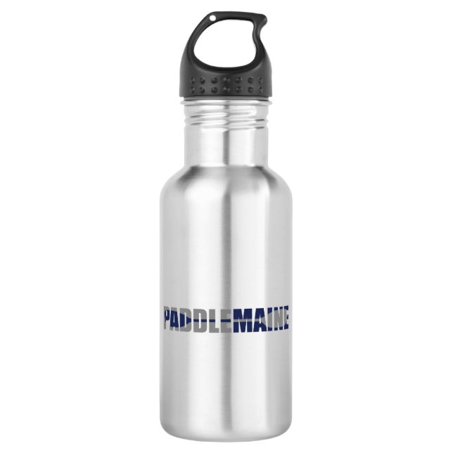 Paddle Maine Kayaking Stainless Steel Water Bottle (Front)