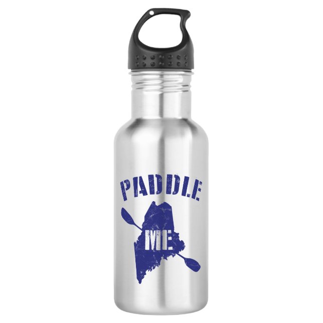 Paddle Maine Stainless Steel Water Bottle (Front)