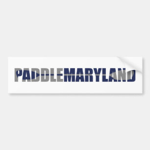 Paddle Maryland Kayaking Bumper Sticker