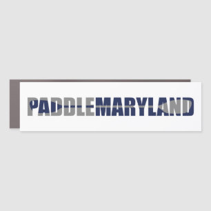 Paddle Maryland Kayaking Car Magnet