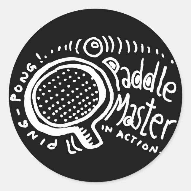 Paddle Master 2 Classic Round Sticker (Front)