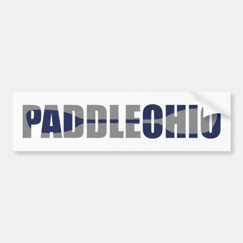 Paddle Ohio Kayaking Bumper Sticker