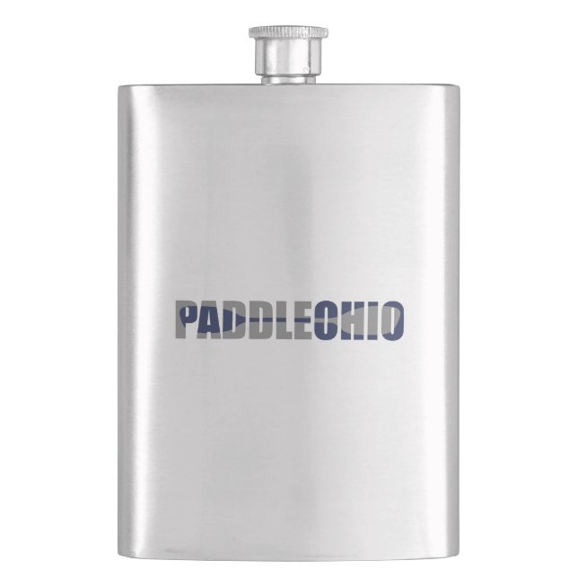 Paddle Ohio Kayaking Flask (Front)