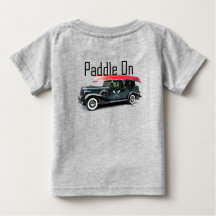 Paddle On Classic Car Design - Baby Fine Jersey T-
