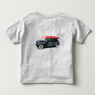 Paddle On Classic Car Design - Toddler Fine Jerse T-shirt