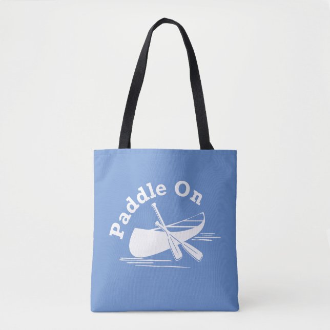 Paddle On Design - All-Over-Print Tote Bag, Medium Bag (Front)