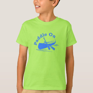 Paddle On Design Lime - Kids' Basic T-Shirt
