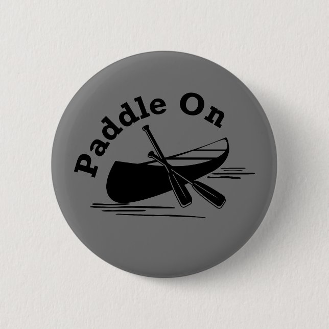Paddle On Design - Round Button (Front)