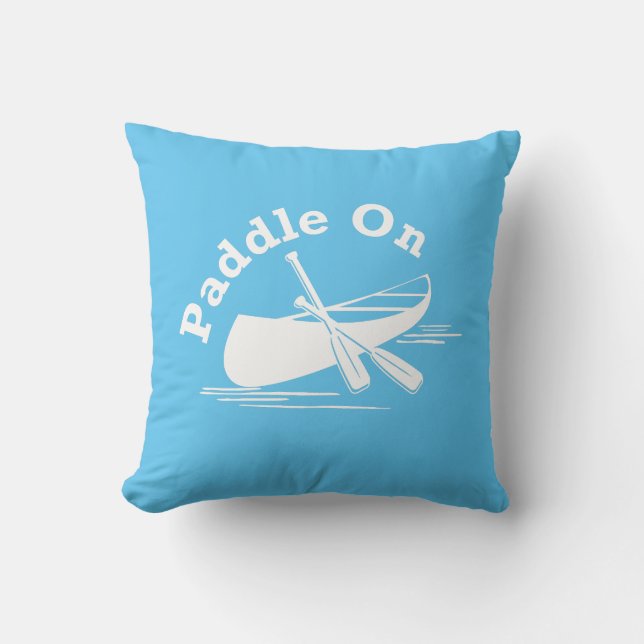 Paddle On Design - Throw Pillow 16" x 16" (Front)