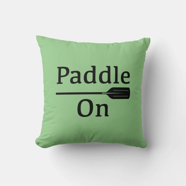 Paddle On Design - Throw Pillow 16" x 16" (Front)