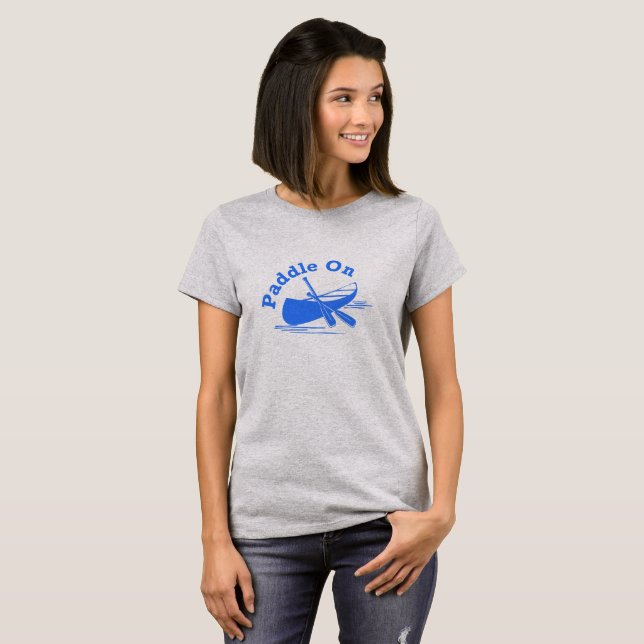 Paddle On Design - Women's Basic T-Shirt (Front Full)