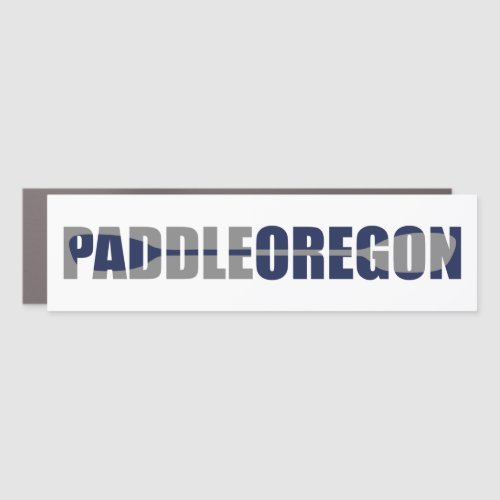 Paddle Oregon Kayaking Car Magnet