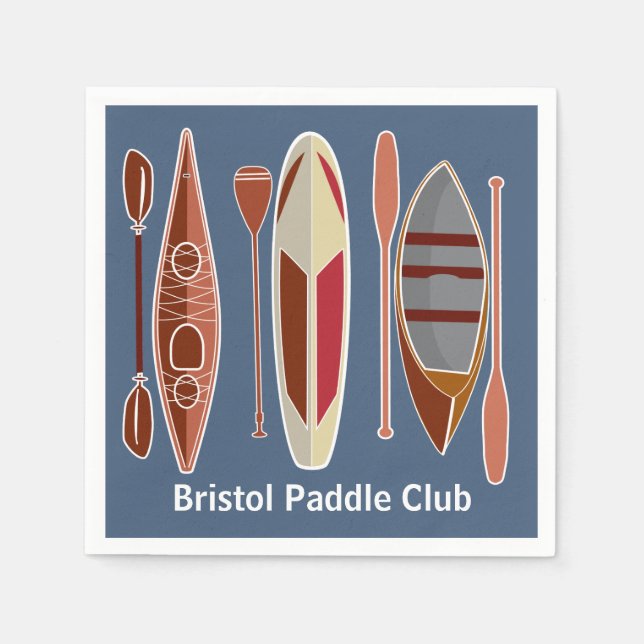 Paddle Passion Paper Napkins (Front)