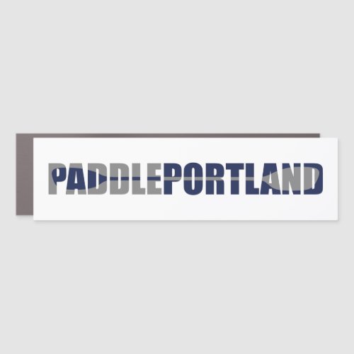 Paddle Portland Kayaking Car Magnet